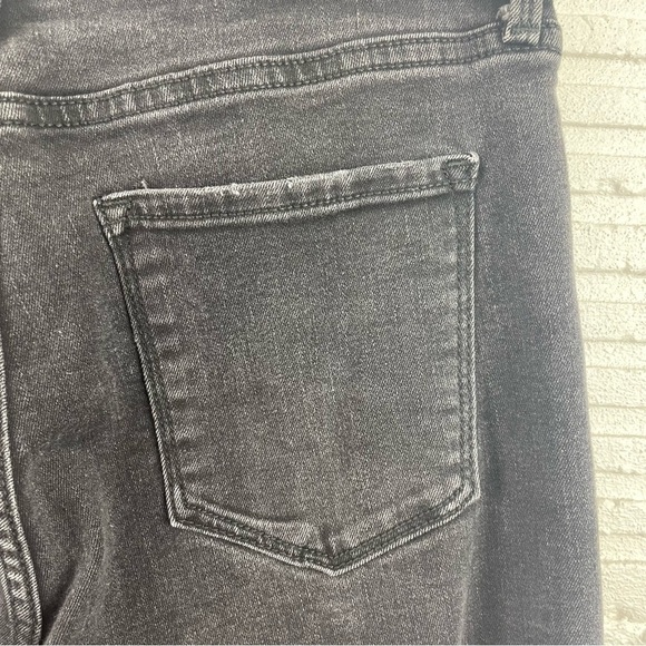 Banana Republic High Rise Skinny Jeans Black Wash Distressed Size 10 - Picture 10 of 14